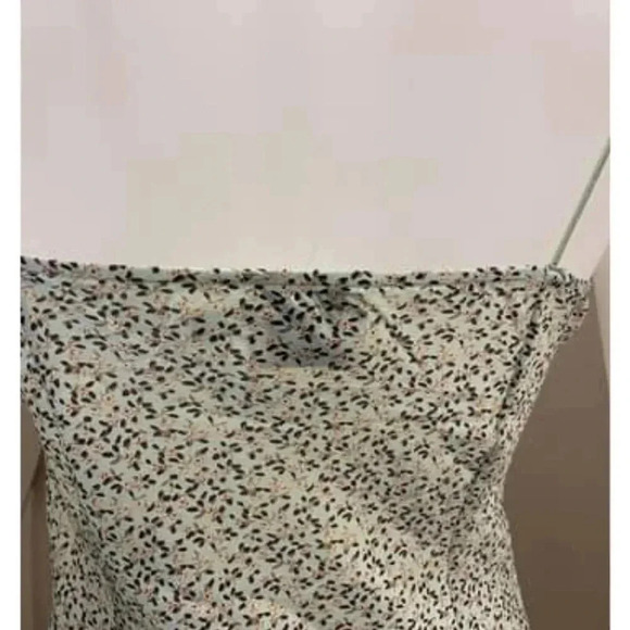 Princess Polly Stargazing Floral Mini Green Slip Dress Size 2 - Picture 8 of 14